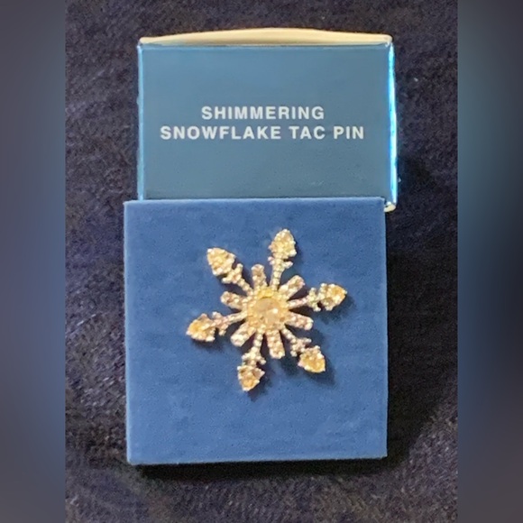 2005 AVON SHIMMERING SNOWFLAKE TAC PIN - Picture 1 of 4